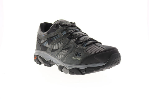 Hi-Tec Ravus Vent Low WP 53117 Mens Gray Suede Athletic Hiking Shoes