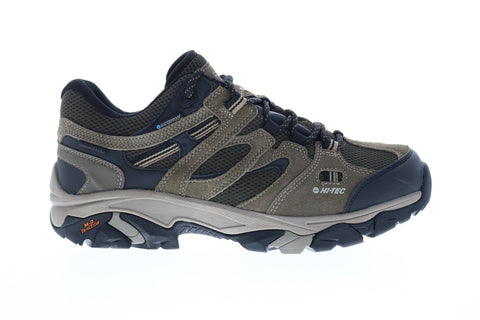Hi-Tec Ravus Vent Low WP 53118 Mens Gray Suede Athletic Hiking Shoes