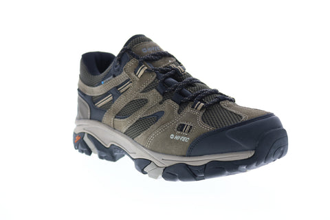 Hi-Tec Ravus Vent Low WP 53118 Mens Gray Suede Athletic Hiking Shoes