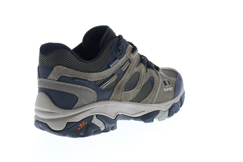 Hi-Tec Ravus Vent Low WP 53118 Mens Gray Suede Athletic Hiking Shoes