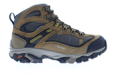 Hi-Tec Ravus Explorer Mid 53120 Mens Brown Suede Lace Up Hiking Boots Shoes