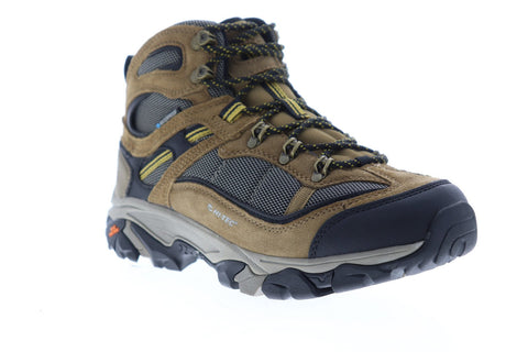 Hi-Tec Ravus Explorer Mid 53120 Mens Brown Suede Lace Up Hiking Boots Shoes