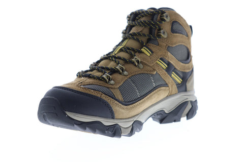 Hi-Tec Ravus Explorer Mid 53120 Mens Brown Suede Lace Up Hiking Boots Shoes