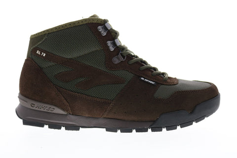 Hi-Tec Sierra Lite 53204 Mens Brown Suede Nylon Lace Up Hiking Boots