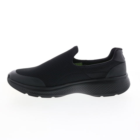 Skechers Go Walk 4 Incredible Mens Black Canvas Lifestyle Sneakers Shoes