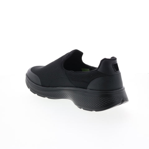 Skechers Go Walk 4 Incredible Mens Black Canvas Lifestyle Sneakers Shoes
