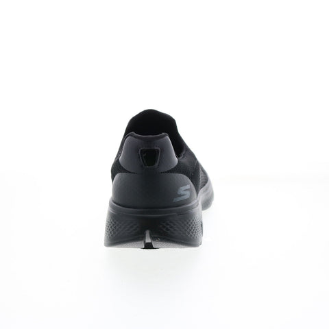 Skechers Go Walk 4 Incredible Mens Black Canvas Lifestyle Sneakers Shoes
