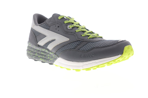 Hi-Tec Badwater 54230 Mens Gray Mesh Low Top Lace Up Athletic Running Shoes