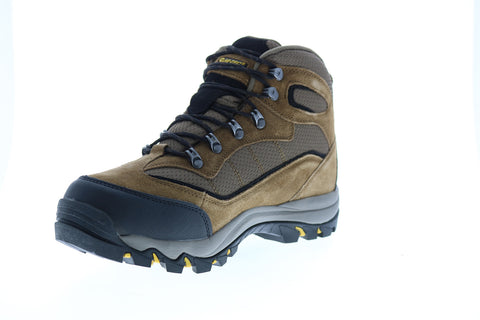 Hi-Tec WildWood Waterproof 54246 Mens Brown Suede Lace Up Hiking Boots