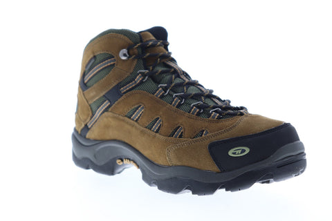 Hi-Tec Defiance WP 54247 Mens Brown Suede Lace Up Hiking Boots Shoes