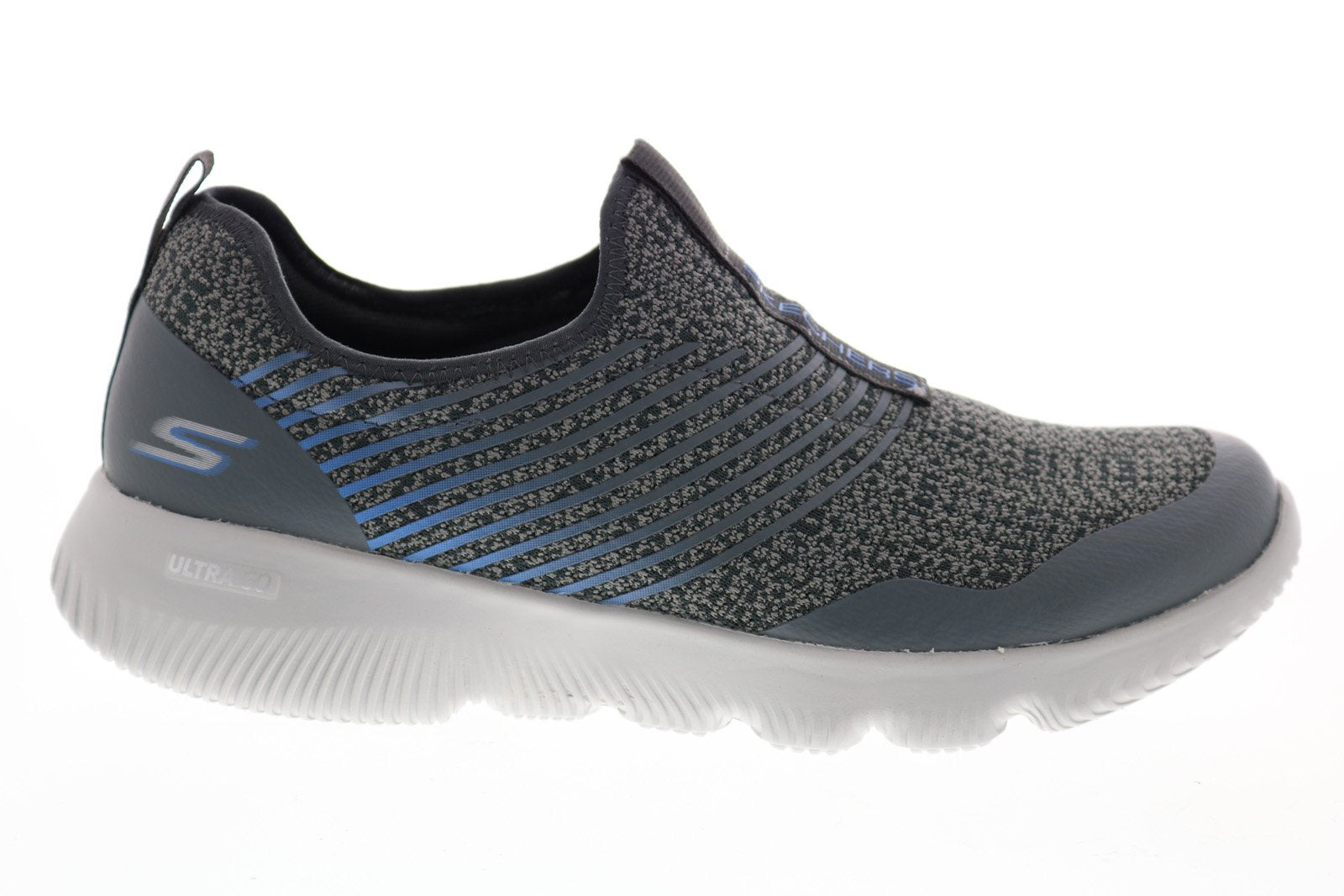 Skechers Go Run Focus Raptor 55167 Mens Gray Canvas Lifestyle