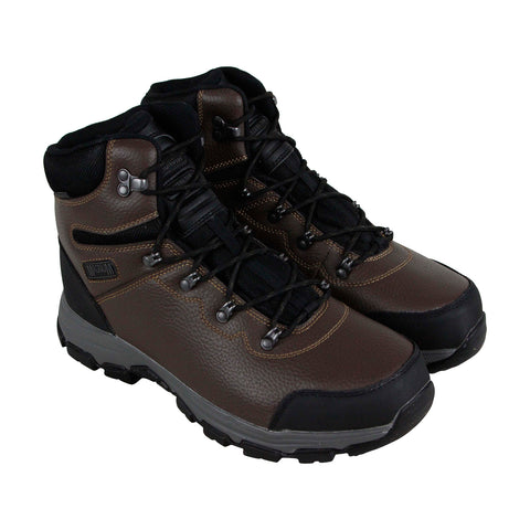 Magnum Austin Mid Steel Toe 5549 Mens Brown Leather Lace Up Hiking Boots