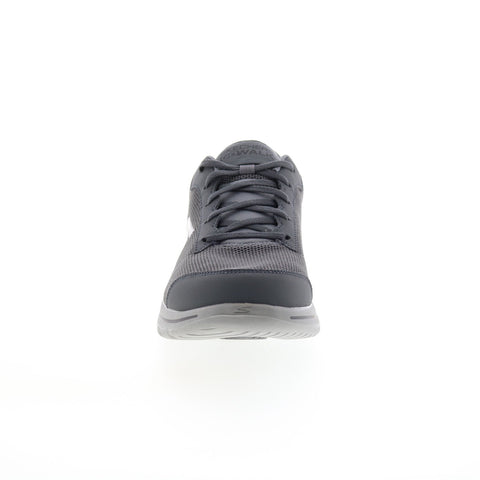 Skechers Go Walk 5 Demitass 55519 Mens Gray Canvas Lifestyle Sneakers Shoes