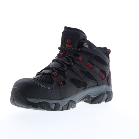 Hi-Tec X-T Boron Mid Waterproof 360 ST 57041 Mens Black Work Boots Shoes