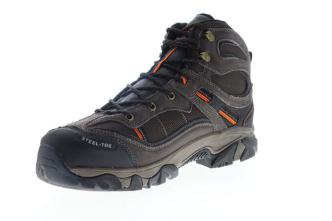 Hi-Tec Explorer WP Steel Toe 57046 Mens Brown Suede Lace Up Work Boots