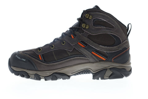 Hi-Tec Explorer WP Steel Toe 57046 Mens Brown Suede Lace Up Work Boots