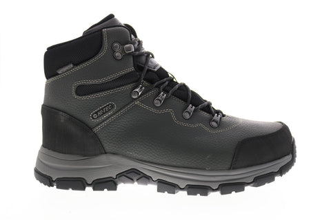 Hi-Tec Austin WP Steel Toe 57047 Mens Gray Leather Lace Up Work Boots