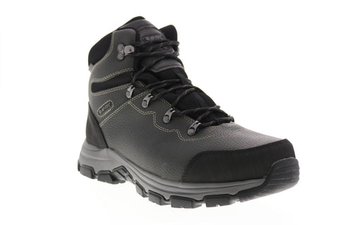 Hi-Tec Austin WP Steel Toe 57047 Mens Gray Leather Lace Up Work Boots