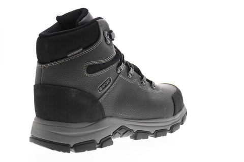 Hi-Tec Austin WP Steel Toe 57047 Mens Gray Leather Lace Up Work Boots