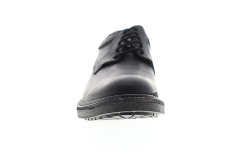 GBX Pyne 577311 Mens Black Leather Low Top Lace Up Plain Toe Oxfords Shoes