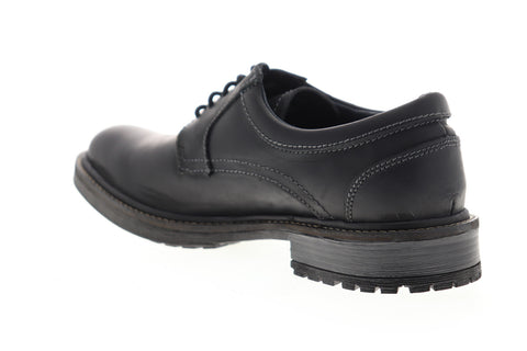 GBX Pyne 577311 Mens Black Leather Low Top Lace Up Plain Toe Oxfords Shoes
