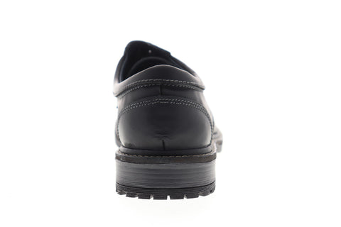 GBX Pyne 577311 Mens Black Leather Low Top Lace Up Plain Toe Oxfords Shoes