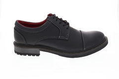 GBX Parker Cap Toe 577531 Mens Black Leather Low Top Lace Up Oxfords Shoes