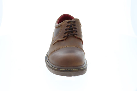 GBX Parker Cap Toe 577534 Mens Brown Leather Low Top Lace Up Oxfords Shoes
