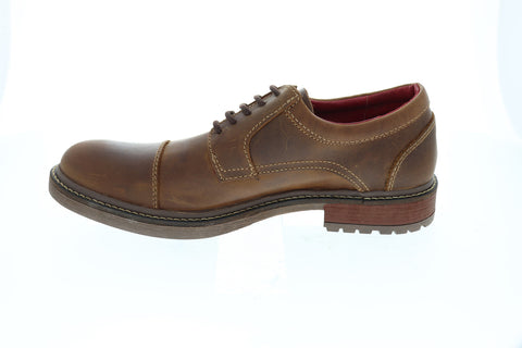 GBX Parker Cap Toe 577534 Mens Brown Leather Low Top Lace Up Oxfords Shoes