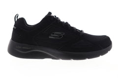 Skechers Dynamight 2.0 Fallford 58363 Mens Black Leather Athletic Running Shoes