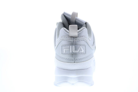 Fila Disruptor II Premium Metallic Womens Silver Lifestyle Sneakers Shoes
