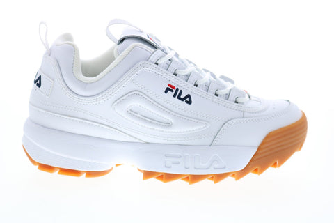 Fila Disruptor II Premium Womens White Synthetic Lifestyle Sneakers Shoes
