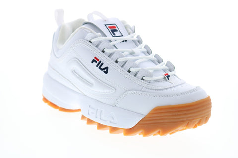 Fila Disruptor II Premium Womens White Synthetic Lifestyle Sneakers Shoes
