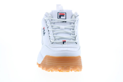 Fila Disruptor II Premium Womens White Synthetic Lifestyle Sneakers Shoes