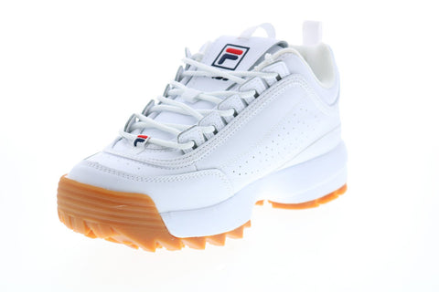 Fila Disruptor II Premium Womens White Synthetic Lifestyle Sneakers Shoes