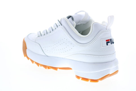 Fila Disruptor II Premium Womens White Synthetic Lifestyle Sneakers Shoes