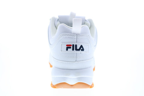 Fila Disruptor II Premium Womens White Synthetic Lifestyle Sneakers Shoes