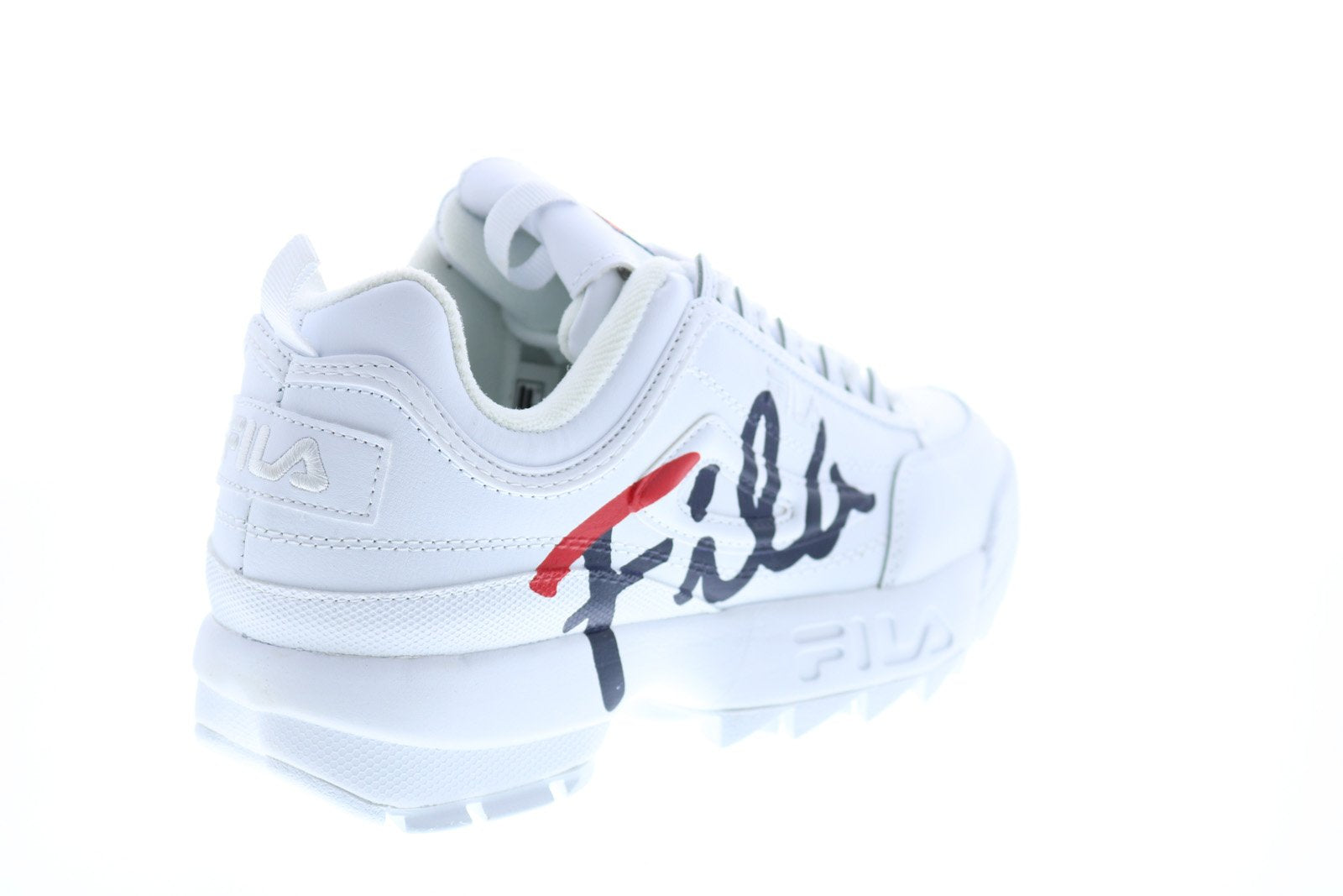 Fila Disruptor II Script Womens White Synthetic Lifestyle Sneakers