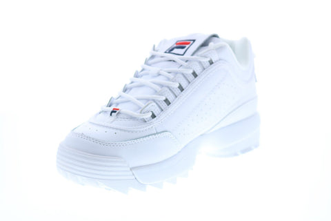 Fila Disruptor II Signature Womens White Synthetic Lifestyle Sneakers Shoes
