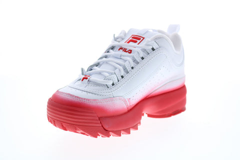 Fila Disruptor II Brights Fade Womens White Synthetic Lifestyle Sneakers Shoes