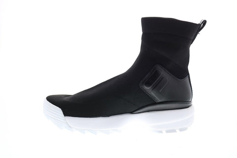 Fila Disruptor Stretch Womens Black Synthetic Lifestyle Sneakers Shoes