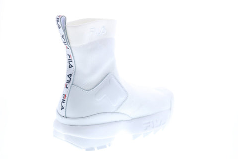 Fila Disruptor Stretch Womens White Synthetic Lifestyle Sneakers Shoes