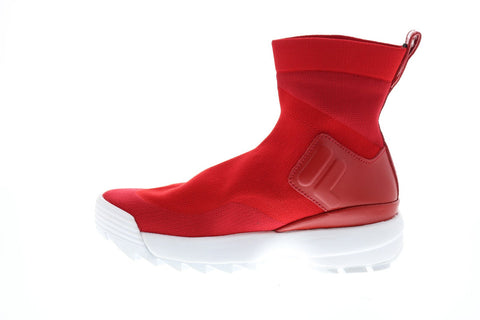 Fila Disruptor Stretch Womens Red Synthetic Lifestyle Sneakers Shoes