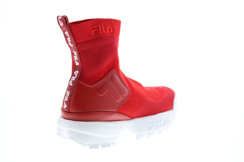 Fila Disruptor Stretch Womens Red Synthetic Lifestyle Sneakers Shoes
