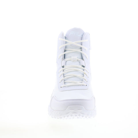 Fila Chastizer 5CM01821-100 Womens White Leather Lace Up Work Boots