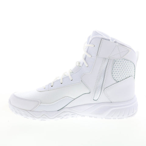 Fila Chastizer 5CM01821-100 Womens White Leather Lace Up Work Boots