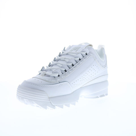 Fila Disruptor II Premium Repeat Womens White Lifestyle Sneakers Shoes