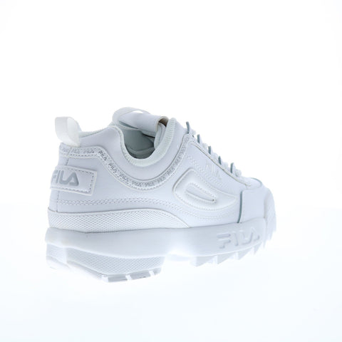 Fila Disruptor II Premium Repeat Womens White Lifestyle Sneakers Shoes