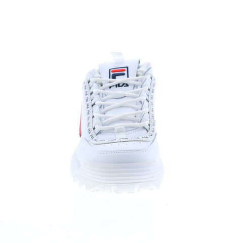 Fila Disruptor II Premium Repeat Womens White Lifestyle Sneakers Shoes