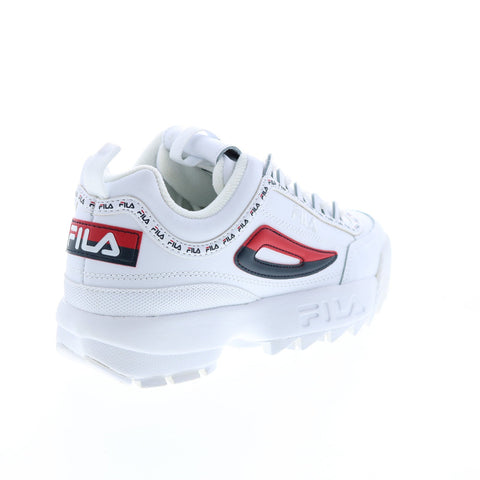 Fila Disruptor II Premium Repeat Womens White Lifestyle Sneakers Shoes